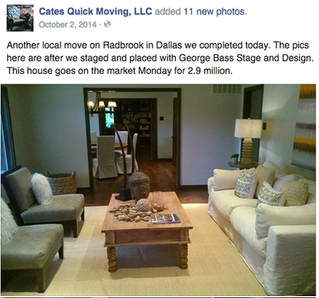 home staging example north dallas highland park area